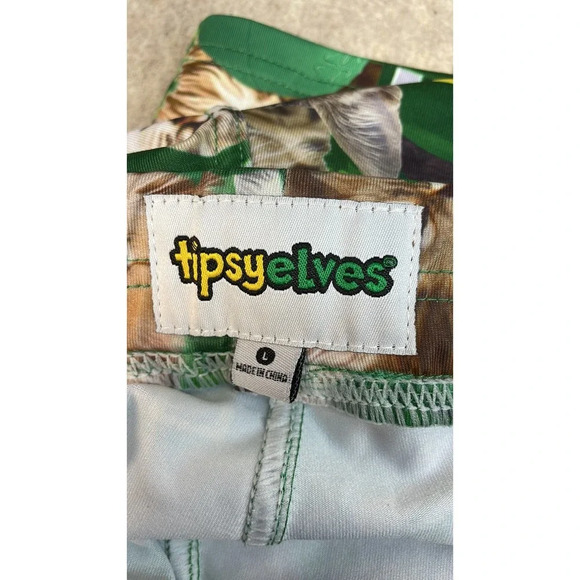 Tipsy‎ Elves St. Patrick's Day Cat Leggings Size Large (L) - Picture 6 of 7